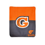 AFL Licensed Polar Fleece Throw GWS Giants Print V442-ABR-THROW-GWSGIANTSPRINT-ORANGE-RE