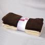 Set of 4 Budget Cotton Hand Towels 42 x 67 cm Chocolate Cream V442-ABR-TOWEL-4BUDGETHAND-CHOCOCREAM-RE