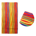 Bright Stripes Cotton Velour Printed Beach Towel V442-ABR-TOWEL-BRIGHTSTRIPES-MULTI-RE