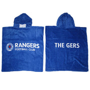 Kids Hooded Towel Rangers Football V442-ABR-TOWEL-HOODEDRANGERSFOOTBALL-BLUE-SH