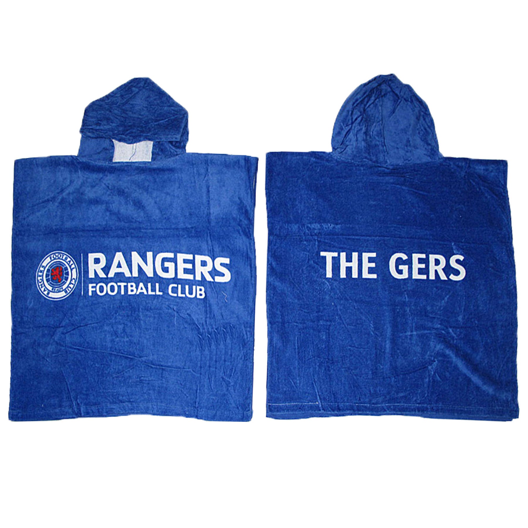 Kids Hooded Towel Rangers Football V442-ABR-TOWEL-HOODEDRANGERSFOOTBALL-BLUE-SH