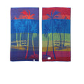 Set of 4 Imperfect Jacquard Terry Beach Towels Palm Tree V442-ABR-TOWEL-PALMTREE-MULTI-RE