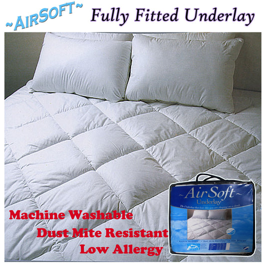 Air Soft Fully Fitted Underlay SINGLE V442-ABR-UNDERLAY-AIRSOFT-WHITE-SB