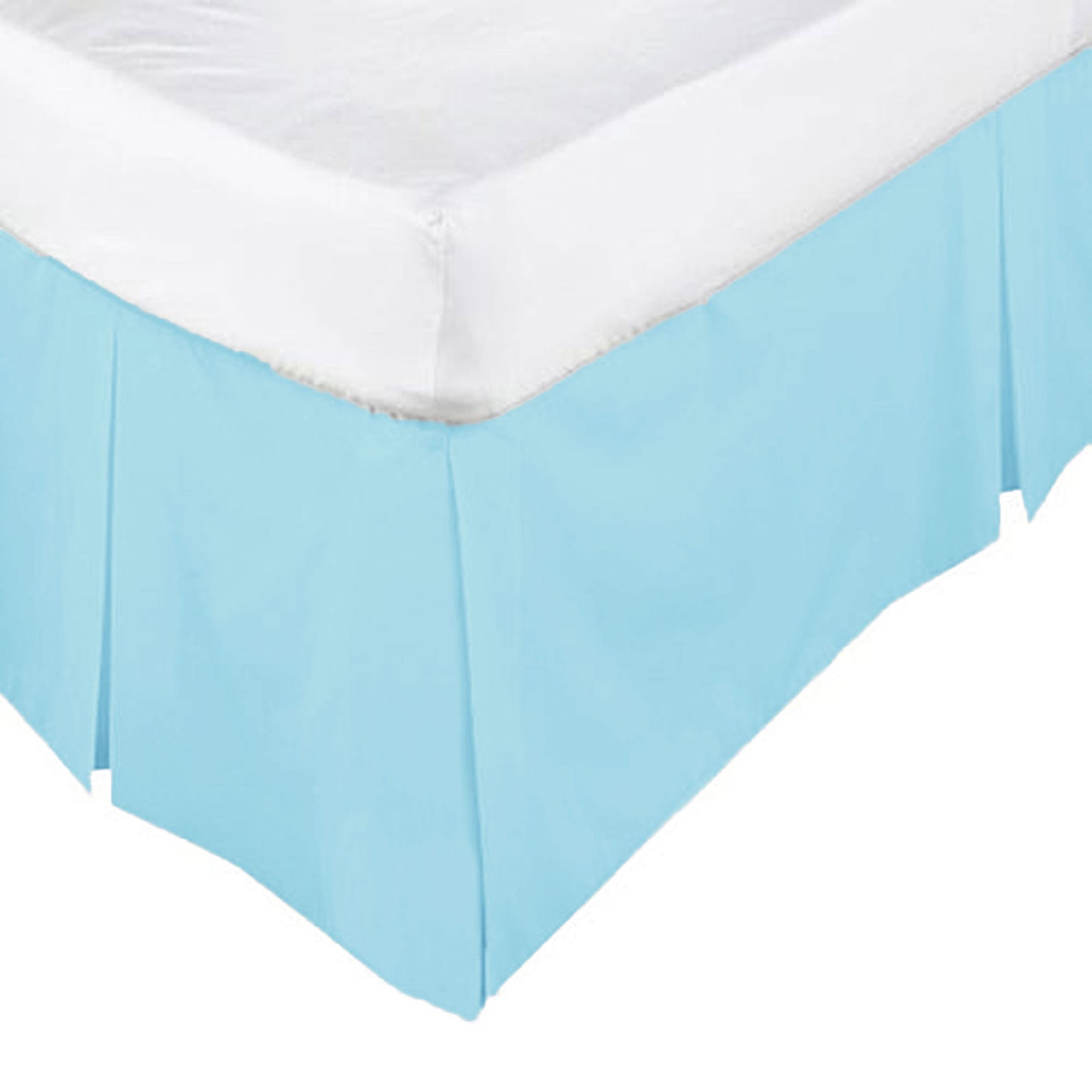 ASSUN Box Pleated Valance Aqua King V442-ASU-VALANCE-PLEATED-AQUA-KI