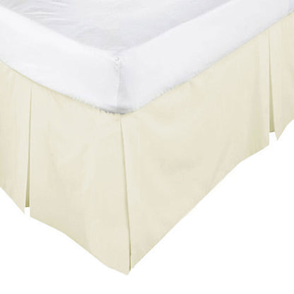 ASSUN Box Pleated Valance Ecru SINGLE V442-ASU-VALANCE-PLEATED-ECRU-SB