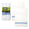 Set of 2 Greek Key Bath Mats White V442-ATX-BATHM-2GREEKKEY-WHITE-RE