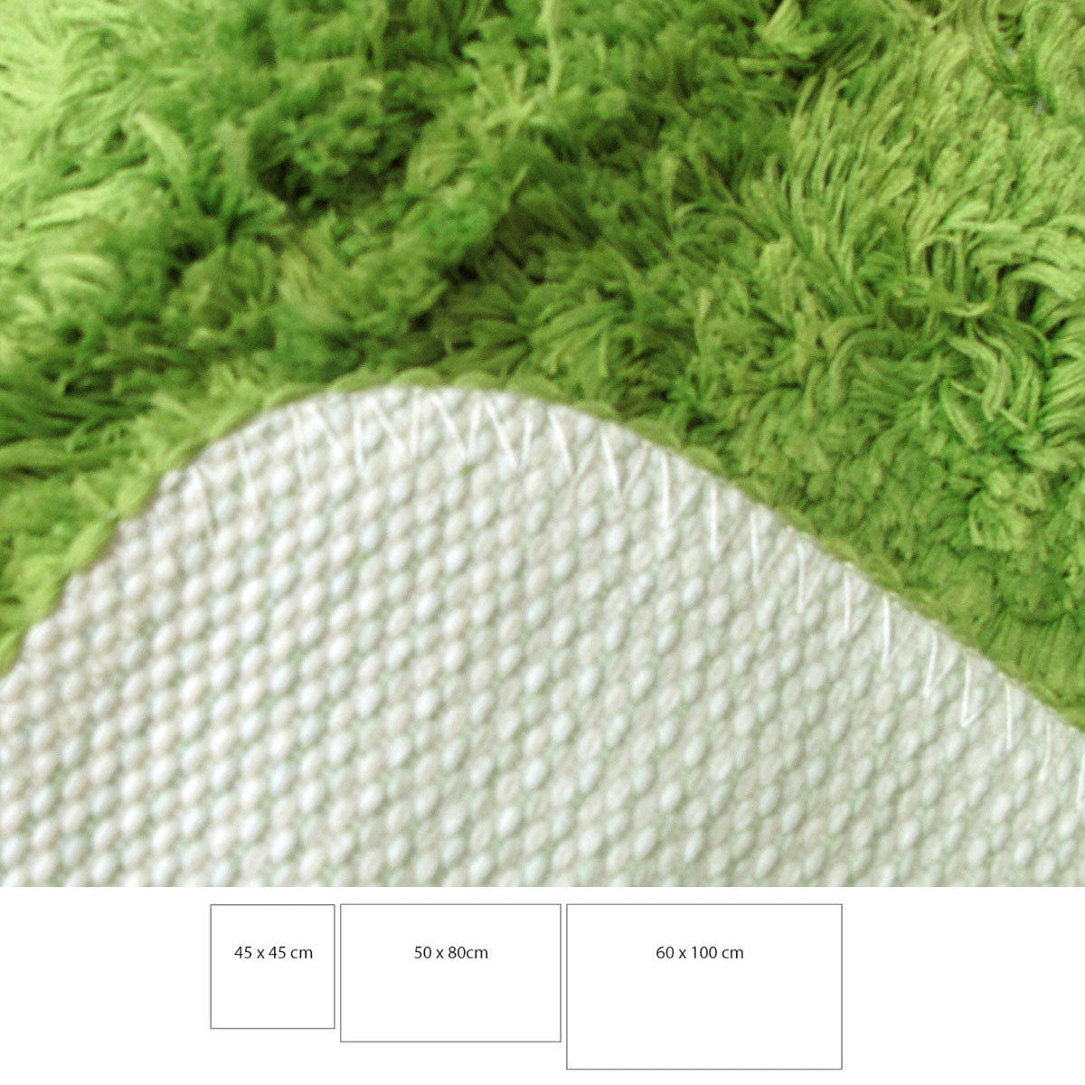 Sleim Set of 3 Bath Mat Set Green V442-ATX-BATHM-3PCESLEIM-GREEN-SH