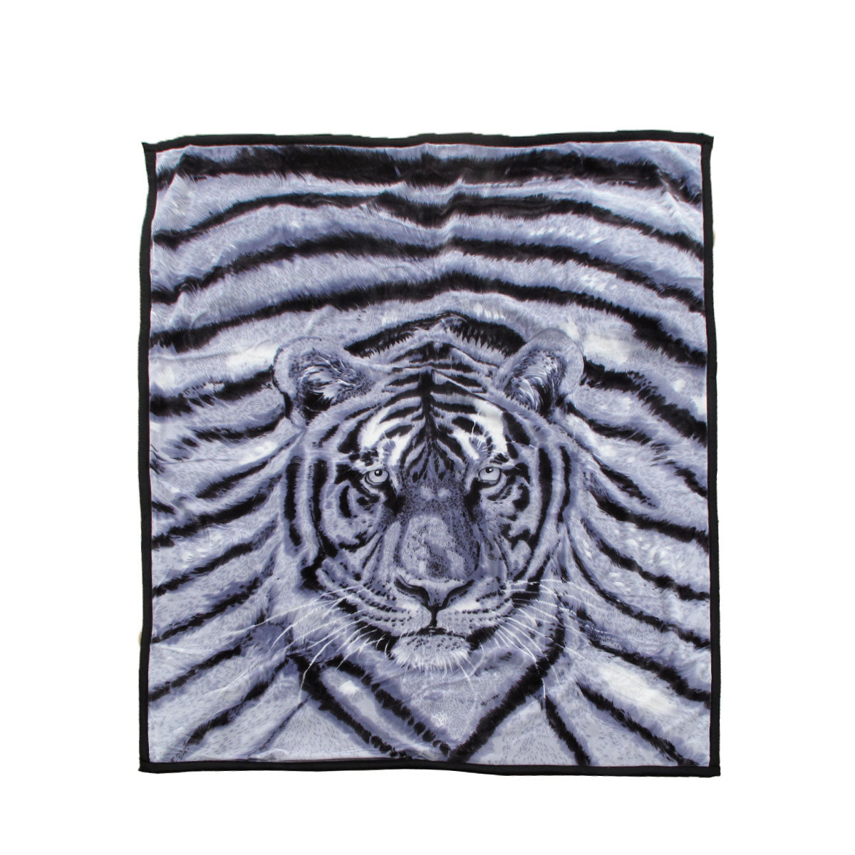 1000GSM White Tiger Luxury Quality 2 Ply Mink Blanket 200 x 240 cm V442-ATX-BLANKET-1000GSMTIGER-WHITE-QS