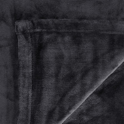 In 2 Linen 350GSM Plush Ultra Soft Velvet Touch Blanket Charcoal King/Super King