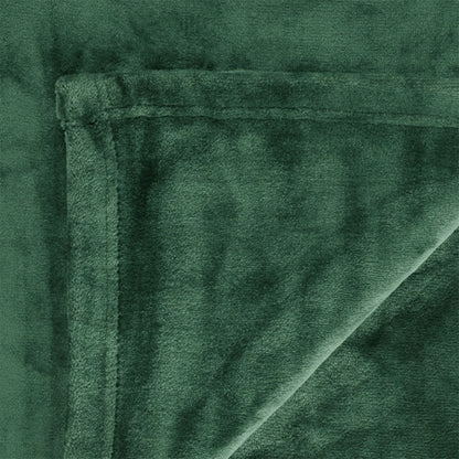 In 2 Linen 350GSM Plush Ultra Soft Velvet Touch Blanket Forest King/Super King
