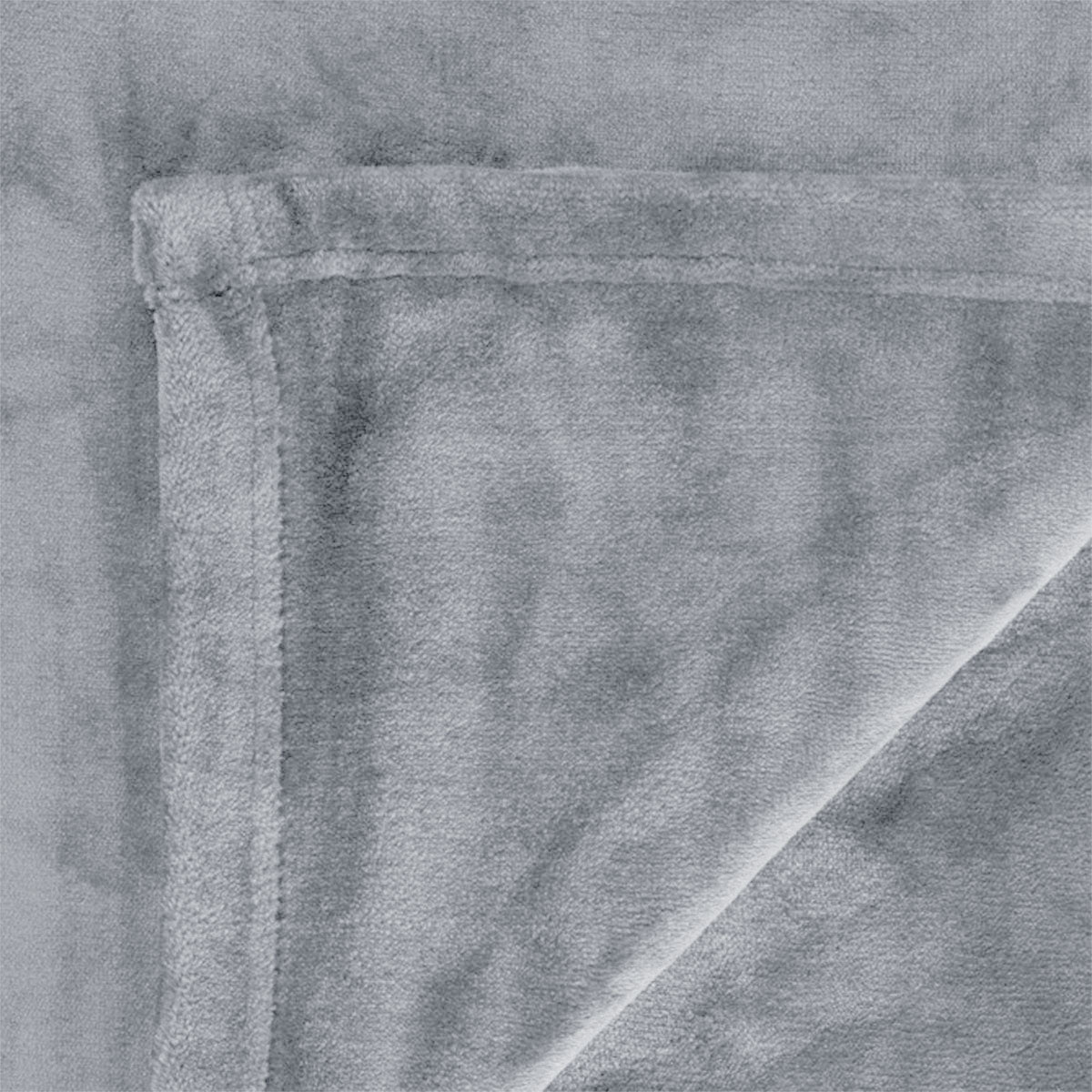 In 2 Linen 350GSM Plush Ultra Soft Velvet Touch Blanket Silver Double/Queen V442-ATX-BLANKET-PLUSHVELVET-SILVER-DS