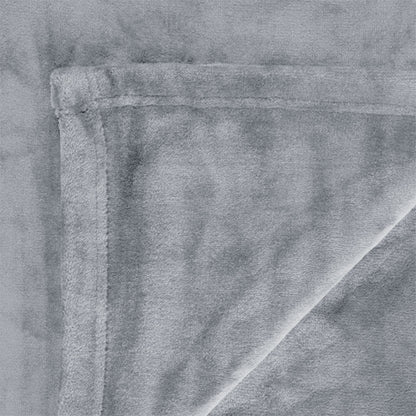 In 2 Linen 350GSM Plush Ultra Soft Velvet Touch Blanket Silver Double/Queen V442-ATX-BLANKET-PLUSHVELVET-SILVER-DS