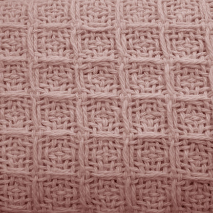Cotton Waffle Blanket Dusty Pink Queen V442-ATX-BLANKET-WAFFLE-DUSTYPINK-QS