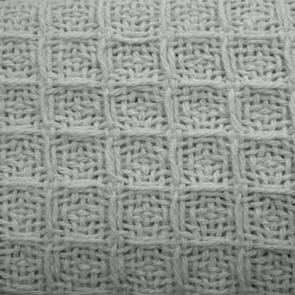 Cotton Waffle Blanket Silver Queen V442-ATX-BLANKET-WAFFLE-SILVER-QS