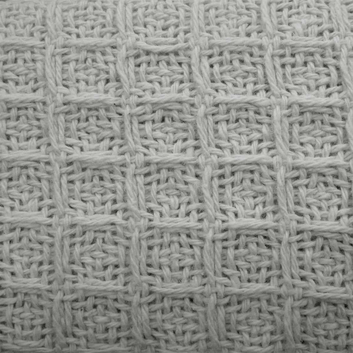 Cotton Waffle Blanket Silver Single V442-ATX-BLANKET-WAFFLE-SILVER-SB