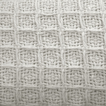 Cotton Waffle Blanket White Queen V442-ATX-BLANKET-WAFFLE-WHITE-QS