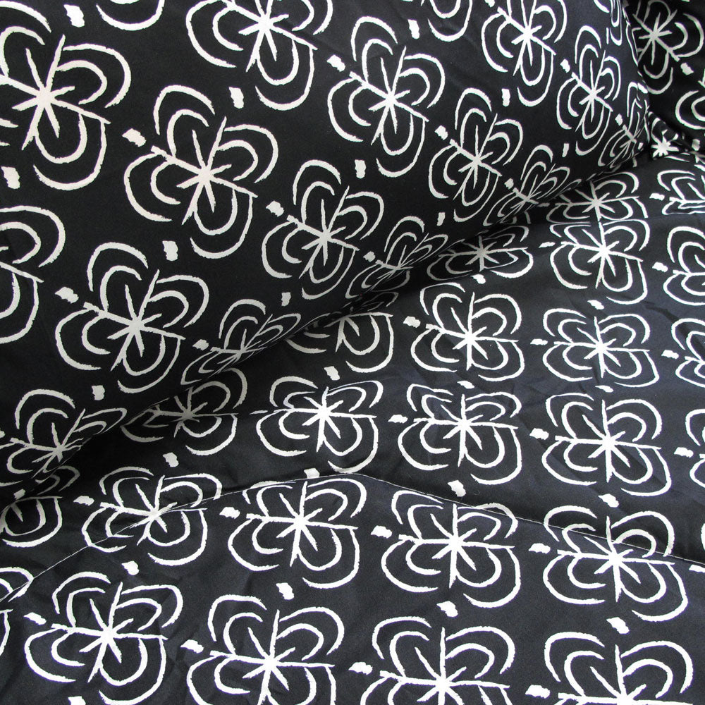 3 Pce Botanica Printed Comforter Set Rosebud Queen/King V442-ATX-COMFORTER-B5ROSEBUD-BLACK-KI