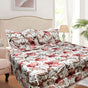 Hotel Living 3 Pce Light Weight Comforter Set Queen/King Corbett Floral Autumn V442-ATX-COMFORTER-CORBETTC5-WINE-QS