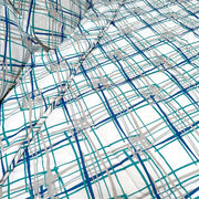 Hotel Living 3 Pce Light Weight Comforter Set Queen/King Oscar Crisscross V442-ATX-COMFORTER-OSCARO2-GREEN-QS