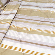 Hotel Living 3 Pce Light Weight Comforter Set Queen/King Oscar Stripes V442-ATX-COMFORTER-OSCARO3-LIGHTGOLD-QS