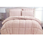 Seersucker Comforter Set Queen Light Pink V442-ATX-COMFORTER-SEERSUCKER-PINK-QS