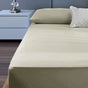 400TC Cotton Percale King Single Combo Set 50cm Wall Taupe V442-ATX-FITTEDSS-400TCCOTTON-TAUPE-KS