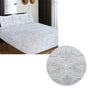 ICF Store Cotton Flannel Combo Fitted Sheet Set Queen Romano V442-ATX-FITTEDSS-CFROMANO-SILVER-QS