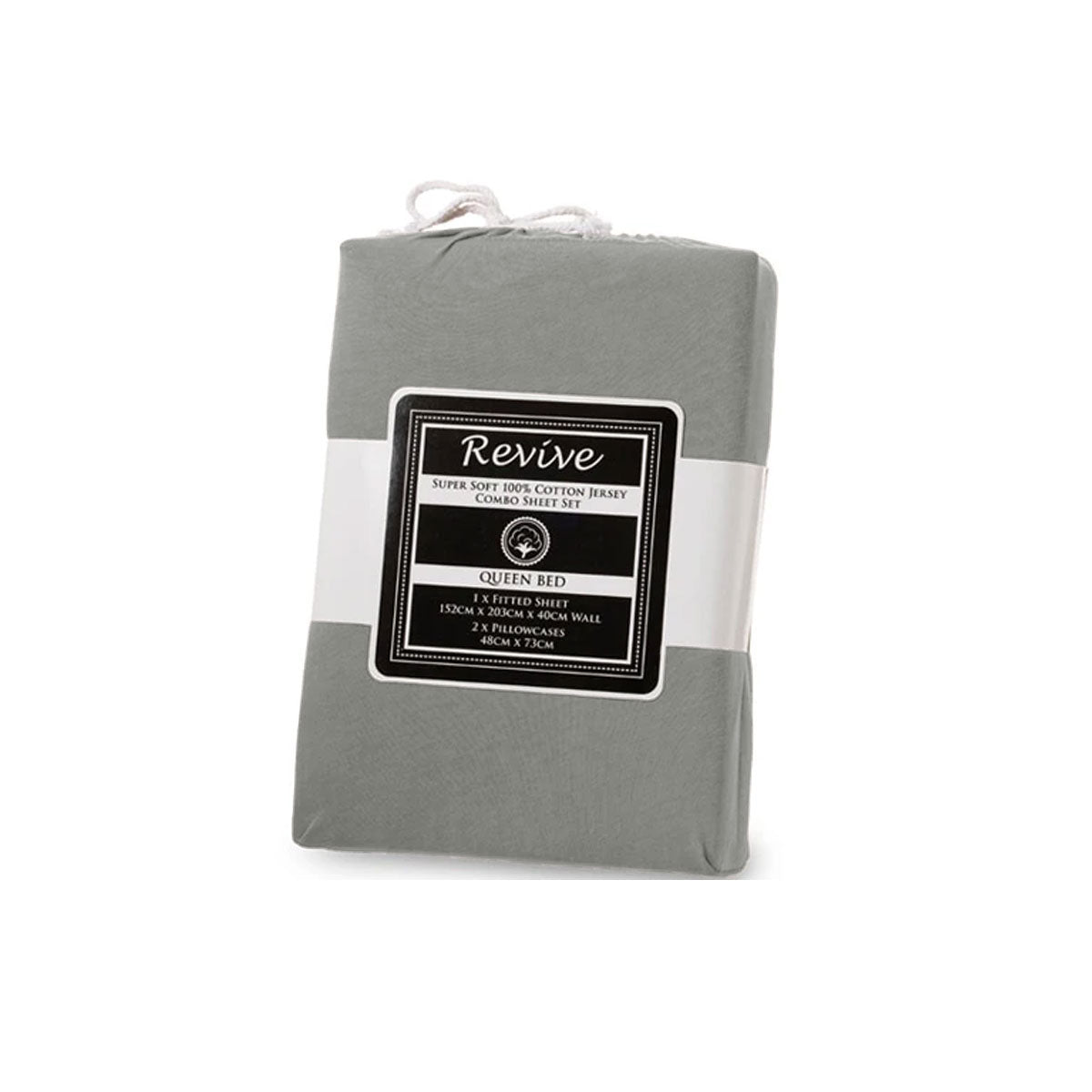 Revive 100% Cotton Jersey Combo Set Silver King V442-ATX-FITTEDSS-COTTONJERSEY-SILVER-KI