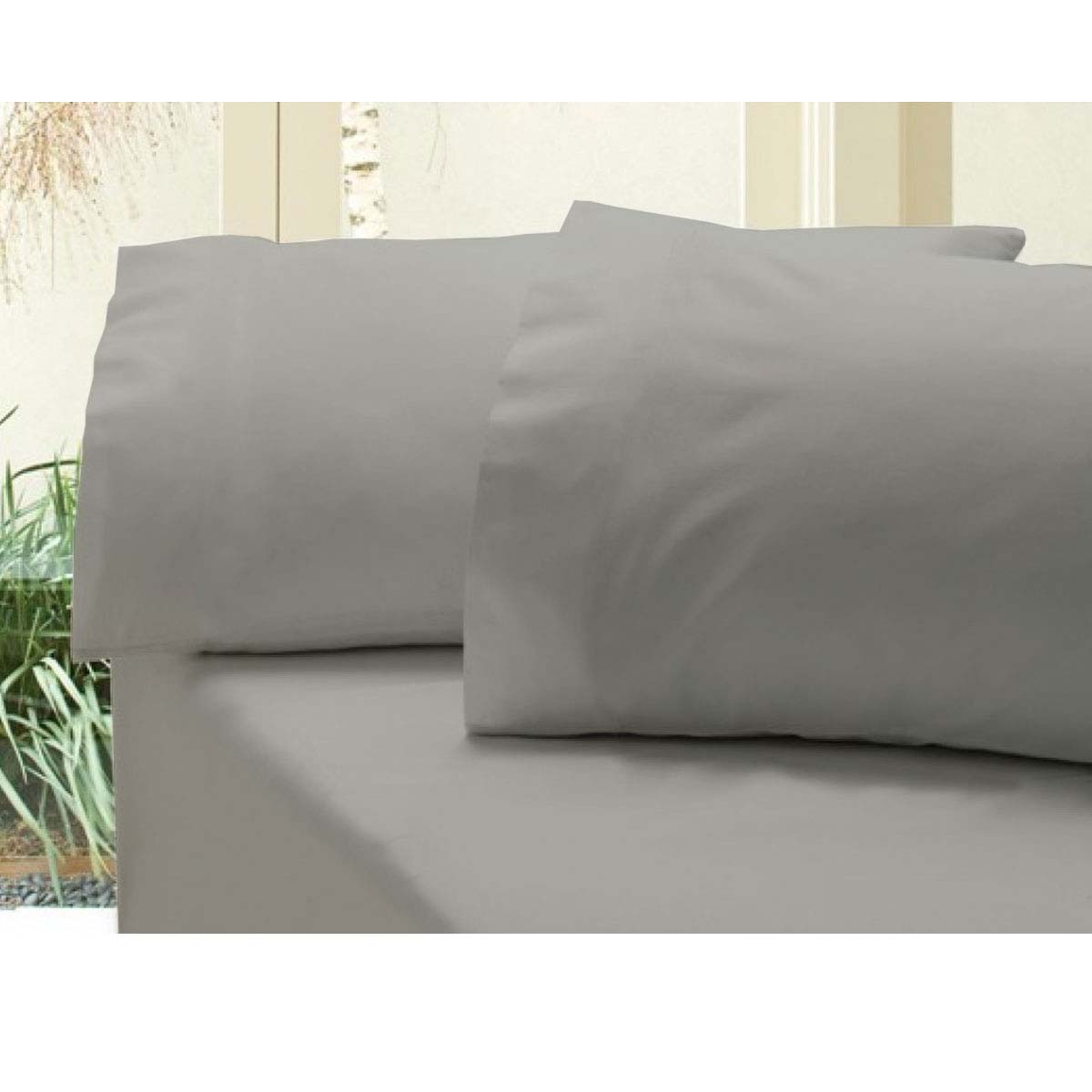 Revive 400TC Cotton Sateen Combo Set Double Grey V442-ATX-FITTEDSS-REVIVE400-GREY-DS