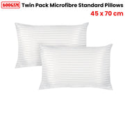 600GSM Twin Pack Microfibre Standard Pillows 45 x 70 cm V442-ATX-PILLOW-600GSMTWIN-WHITE-ST