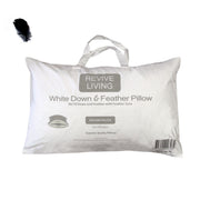 70% Feather 30% Down Superior Medium Standard Pillow 48 x 73 cm V442-ATX-PILLOW-FEATHERDOWN-WHITE-ST
