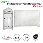 Repose Shredded Memory Foam Standard Pillow 47x73cm V442-ATX-PILLOW-SHREDDEDFOAM-WHITE-ST