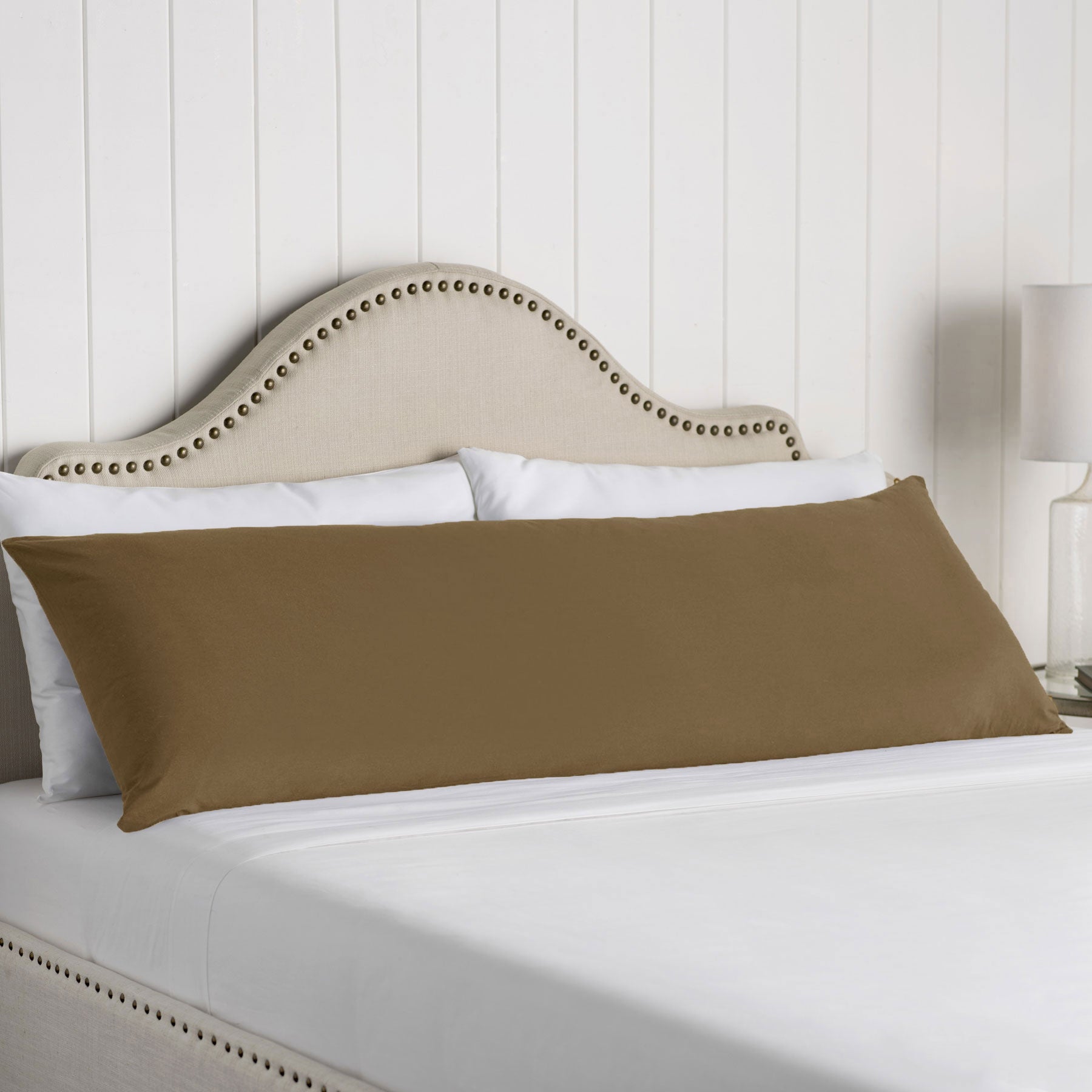 Artex 100% Cotton Body Pillowcase Brown V442-ATX-PILLOWC-COTTONBODY-BROWN-BO