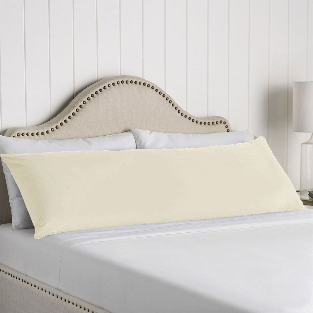 Artex 100% Cotton Body Pillowcase Cream V442-ATX-PILLOWC-COTTONBODY-CREAM-BO