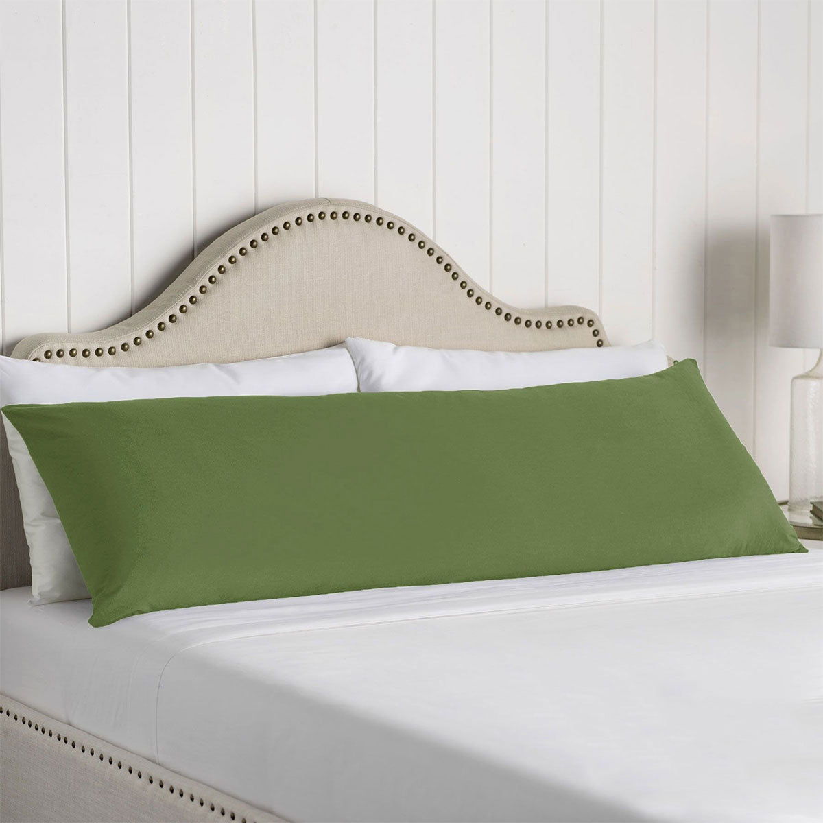 Artex 100% Cotton Body Pillowcase Dark Green V442-ATX-PILLOWC-COTTONBODY-DARKGREEN-BO