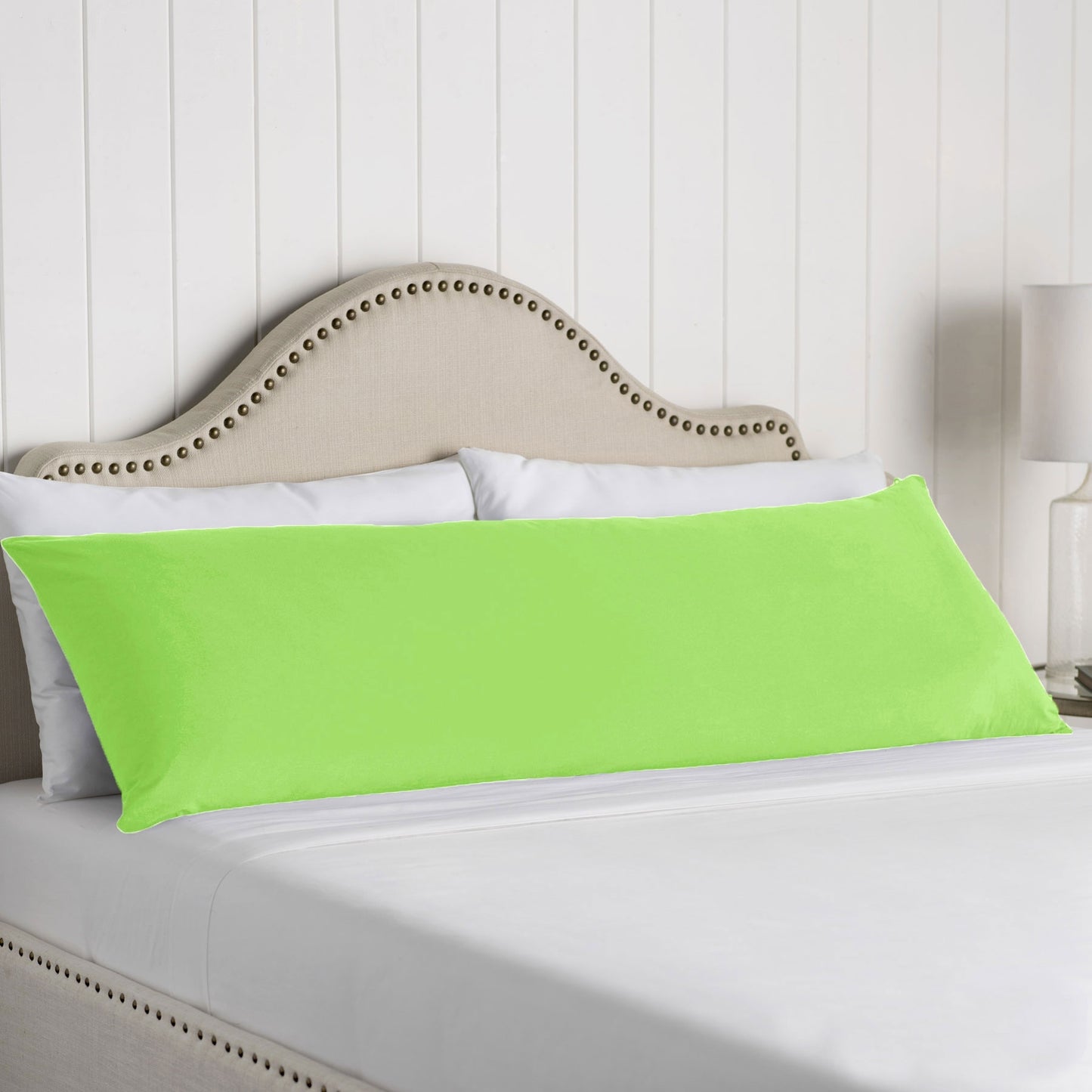 Artex 100% Cotton Body Pillowcase Lime V442-ATX-PILLOWC-COTTONBODY-LIME-BO