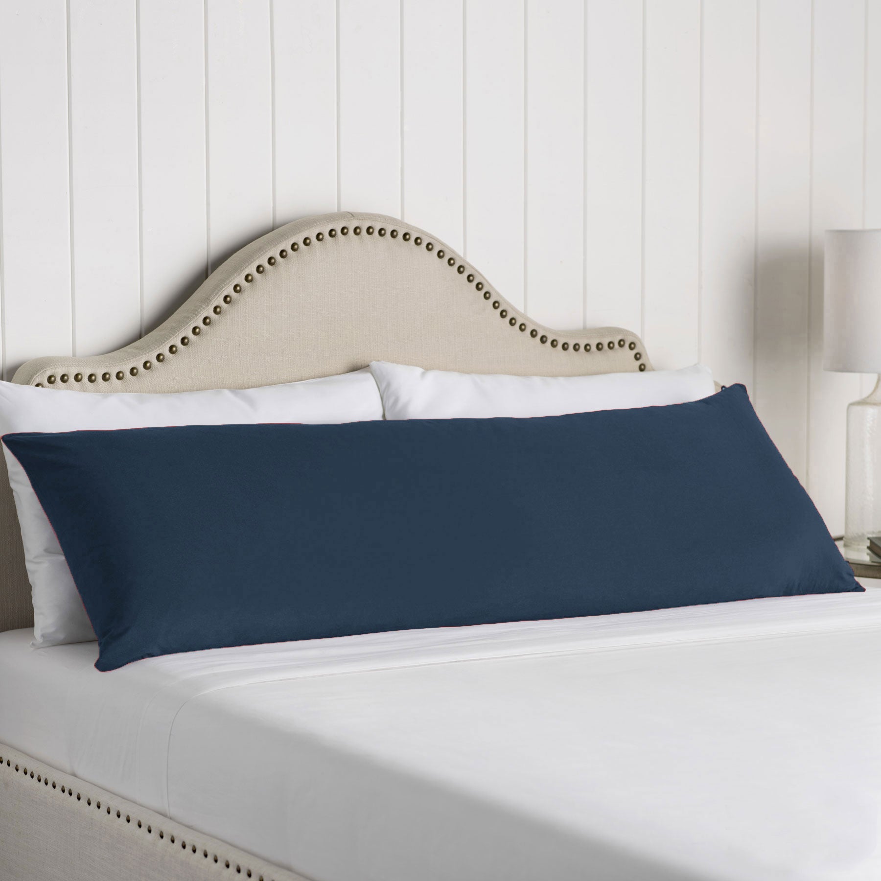 Artex 100% Cotton Body Pillowcase Navy V442-ATX-PILLOWC-COTTONBODY-NAVY-BO