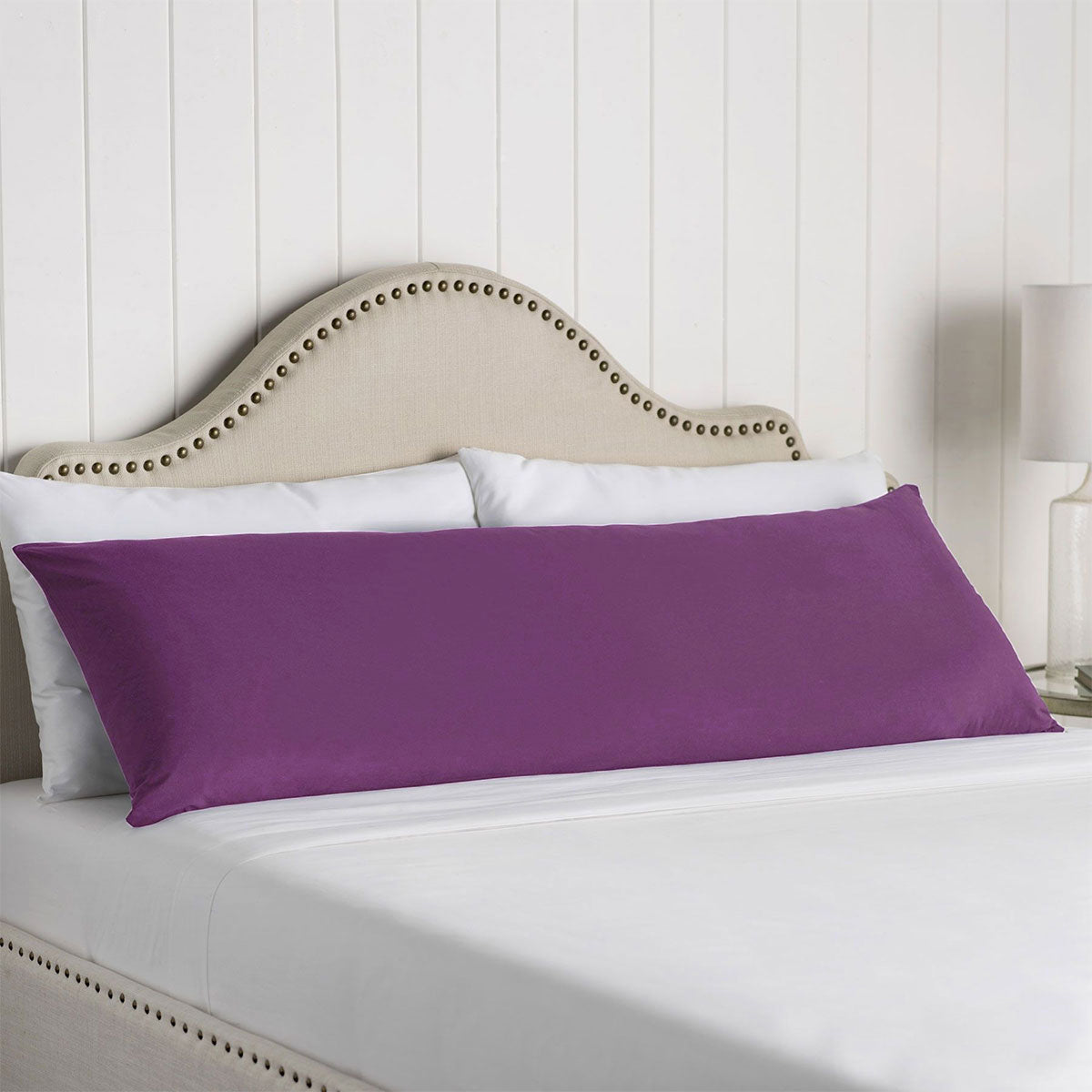 Artex 100% Cotton Body Pillowcase Purple V442-ATX-PILLOWC-COTTONBODY-PURPLE-BO