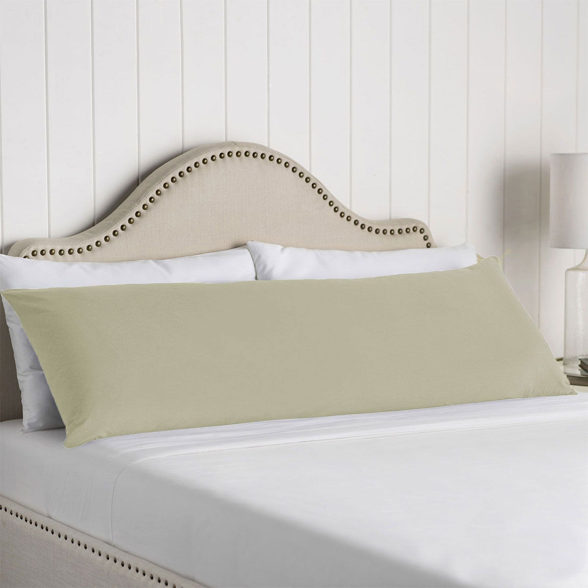 Artex 100% Cotton Body Pillowcase Stone V442-ATX-PILLOWC-COTTONBODY-STONE-BO