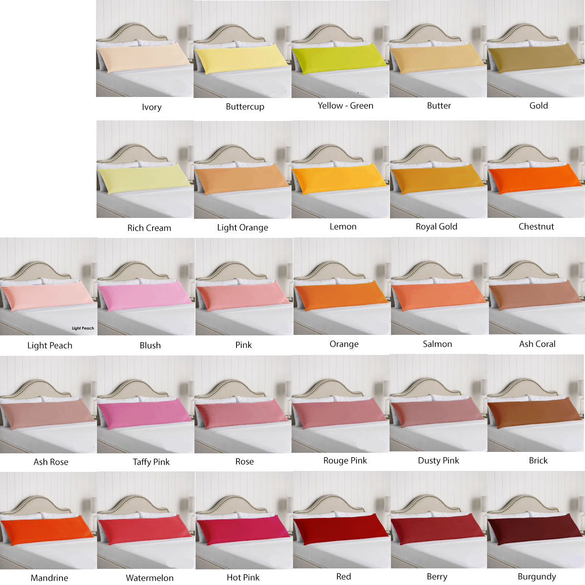 Artex 100% Cotton Body Pillowcase Watermelon V442-ATX-PILLOWC-COTTONBODY-WATERMELON-BO