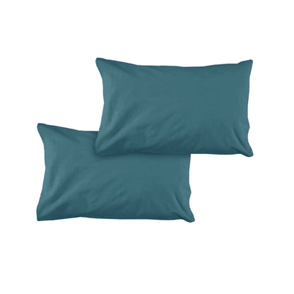Pair of Solid Colour Microfiber Standard Pillowcases 48x73cmx15cm (Flap) Air Force V442-ATX-PILLOWC-PAIRSOLID-AIRFORCE-ST