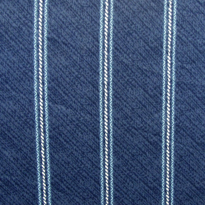 300TC Brian Navy Striped Reversible Cotton Quilt Cover Set Queen V442-ATX-QUILTCS-300TCBRIAN-NAVY-QS