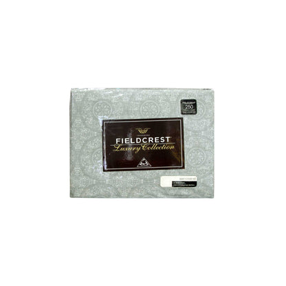Fieldcrest Cotton Reversible Mandala Silver Quilt Cover Set Queen V442-ATX-QUILTCS-MANDALA-SILVER-QS