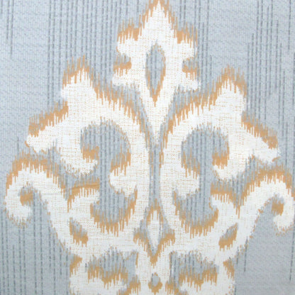250TC Royal Damask Cotton Quilt Cover Set Queen V442-ATX-QUILTCS-ROYALDAMASK-GREY-QS