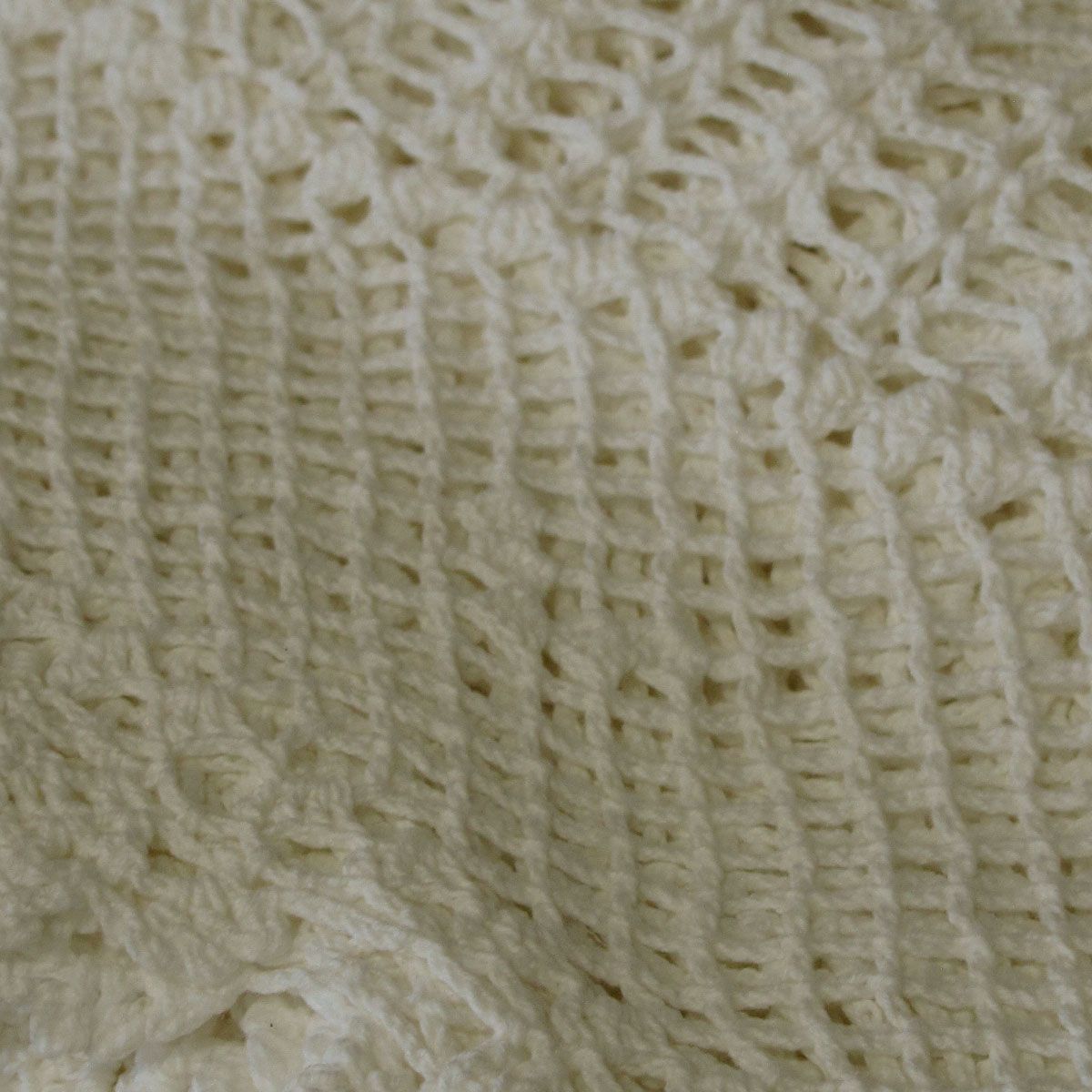Linen Knitted Crochet Cotton Tablecloth Square 137 x 137cm Scalloped Edge 4-Seater V442-ATX-TABLEC-CROCHETCOTTON-LINEN-SQ