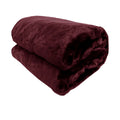 Venus Burgundy Faux Fur Throw Rug 127 x 152 cm V442-ATX-THROW-21VENUS-BURGUNDY-RE