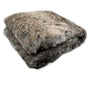 Faux Fur Animal Assorted Throw Rug Wolf V442-ATX-THROW-21WOLF-TAUPE-RE