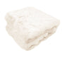 Ariana Long Fleece Faux Fur Throw Rug Cream V442-ATX-THROW-23LUXARIANA-CREAM-RE