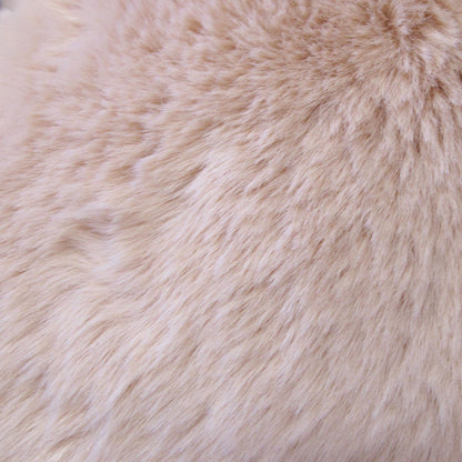 Ariana Long Fleece Faux Fur Throw Rug Silver Dot V442-ATX-THROW-23LUXARIANA-SILVERDOT-RE