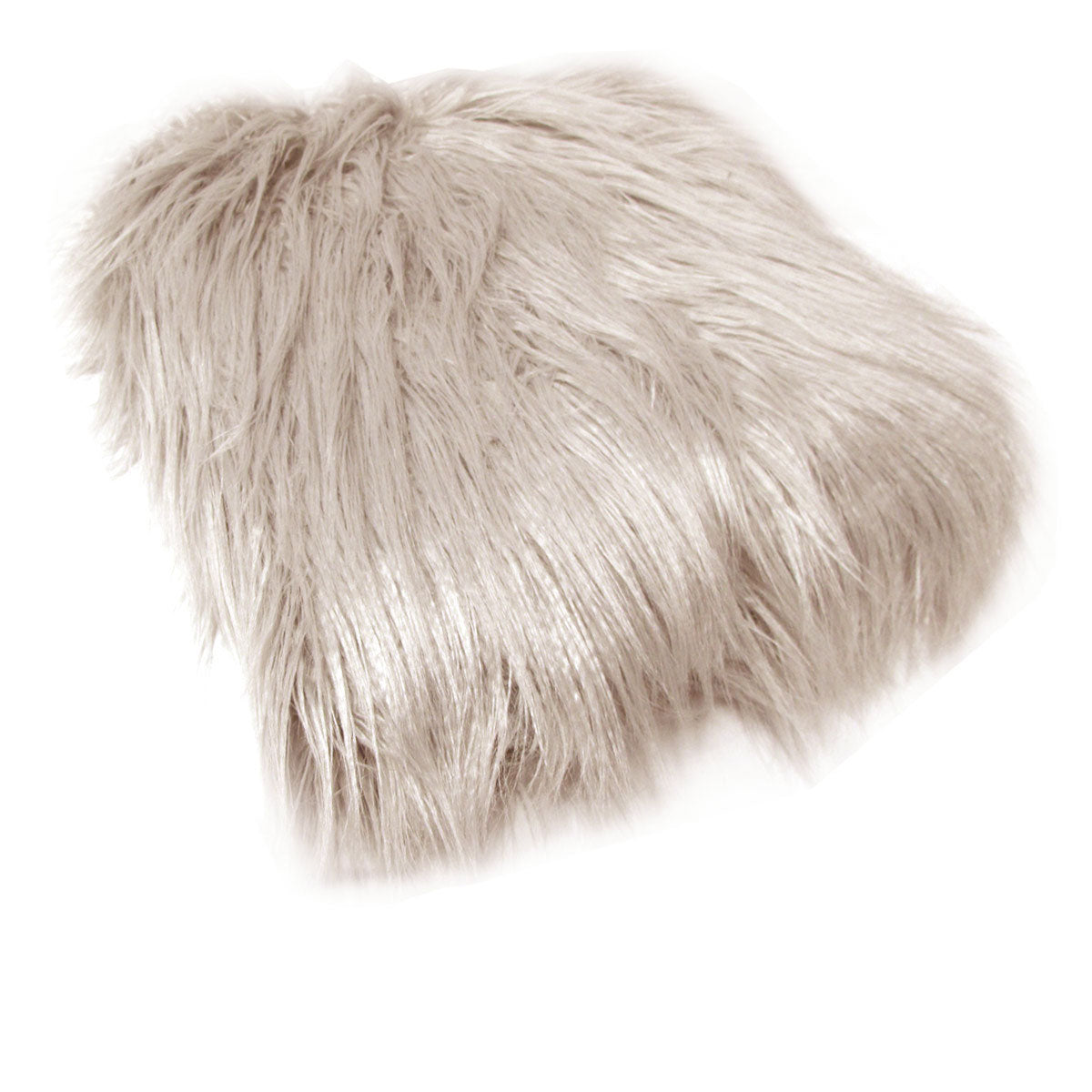 Mia Luxury Long Hair Faux Fur Throw Rug 127 x 152 cm Taupe V442-ATX-THROW-23LUXMIA-TAUPE-RE